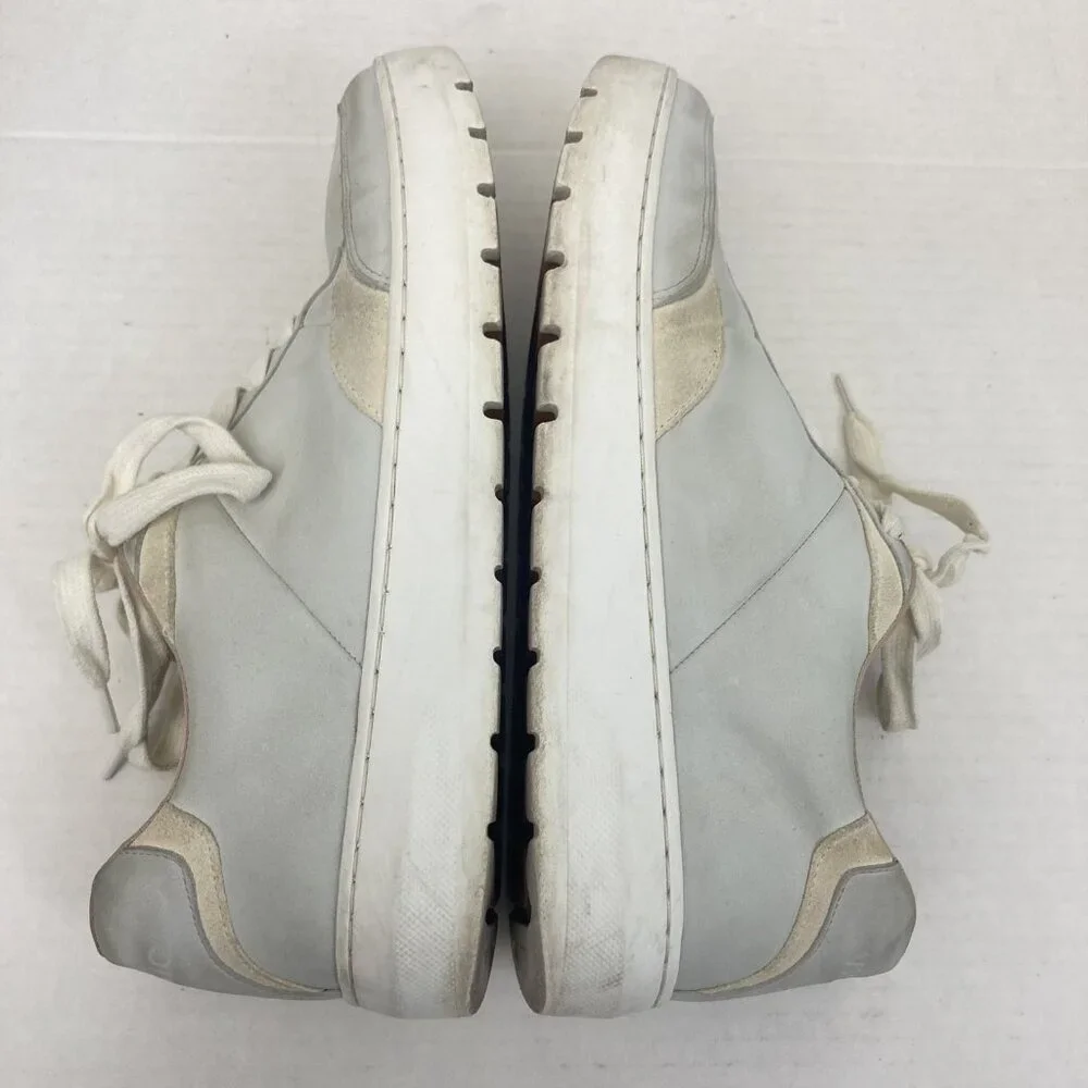 Vionic Elsa Shoes‎ Womens Size 9 Light Gray Leather Comfort Sneakers Casual Low